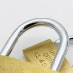 Household Modern Minimalist Small Lock Earth Copper Padlock - Image 2