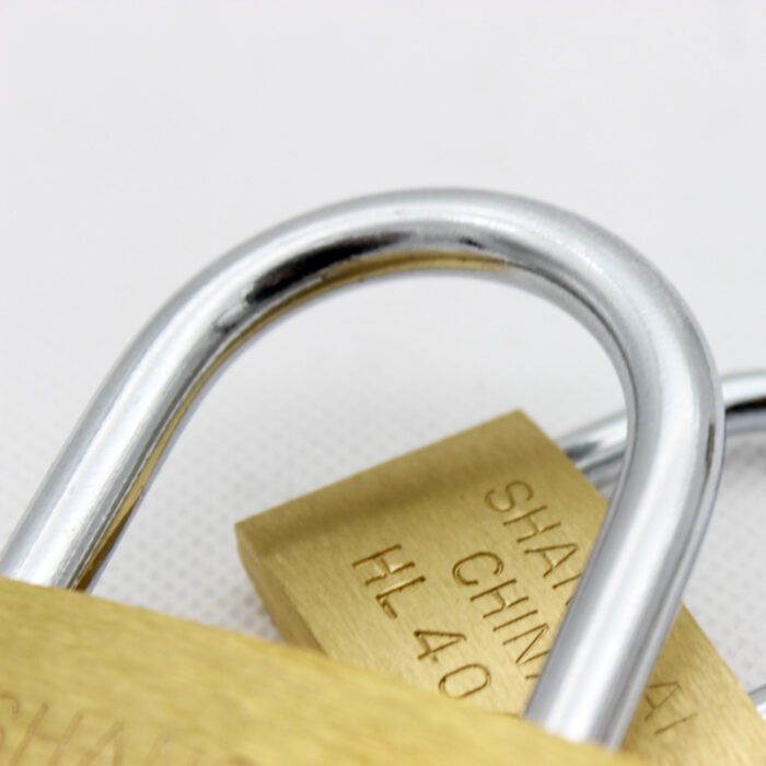 Household Modern Minimalist Small Lock Earth Copper Padlock - Image 2