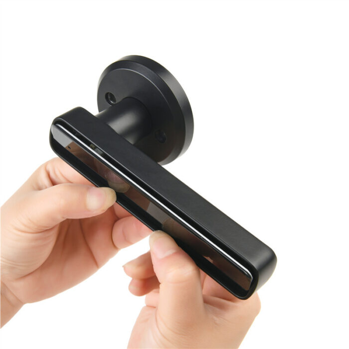 Wooden Door Fingerprint Lock Spherical Smart Lock Bedroom Door Graffiti Bluetooth - Image 2