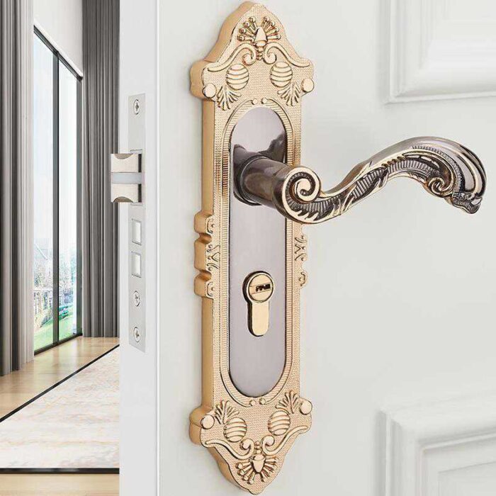 Internal Wooden Room Lock Mechanical Lock - Image 3