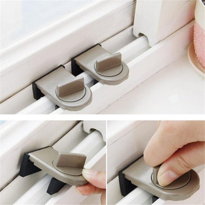 Lock Doors Security Cabinet Locks Straps Anti-theft lock Sliding Sash Stopper Window Sliding Door Baby Safety - Image 1