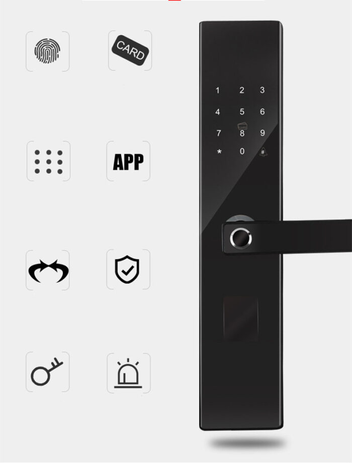 Unlock Fingerprint Lock, Smart Door Lock, Semi-automatic Fingerprint Lock, - Image 4