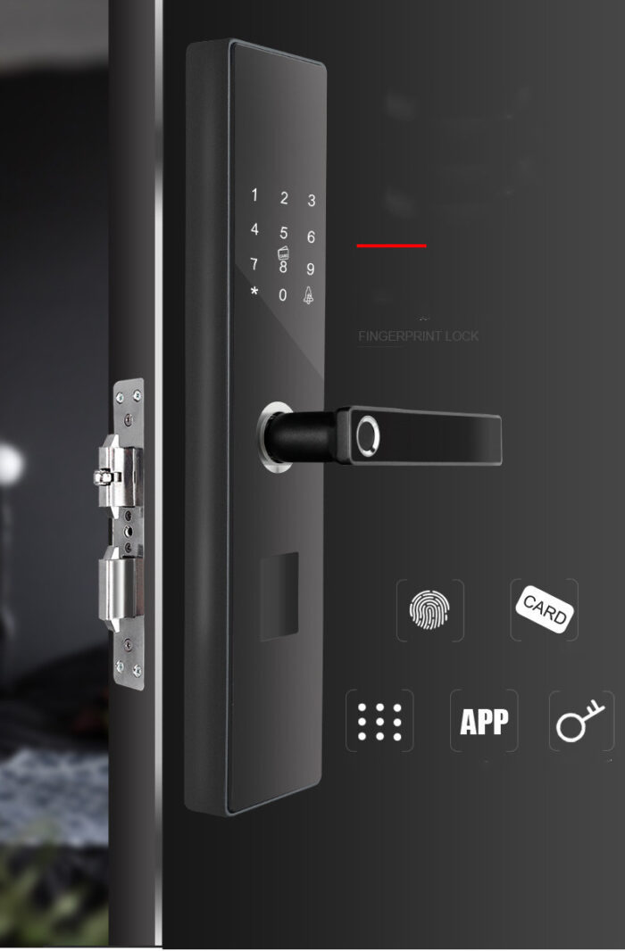 Unlock Fingerprint Lock, Smart Door Lock, Semi-automatic Fingerprint Lock, - Image 5
