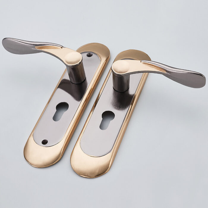 Aluminum Alloy Indoor Room Door Lock Simple Door Handle Handle Lock Hardware Lock - Image 5