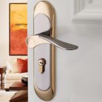 Aluminum Alloy Indoor Room Door Lock Simple Door Handle Handle Lock Hardware Lock - Image 2