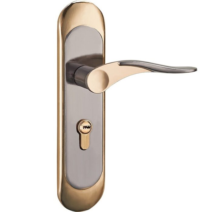 Aluminum Alloy Indoor Room Door Lock Simple Door Handle Handle Lock Hardware Lock - Image 1