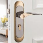 Aluminum Alloy Indoor Room Door Lock Simple Door Handle Handle Lock Hardware Lock - Image 3