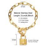 Padlock Pendant OT Clasp - Image 5