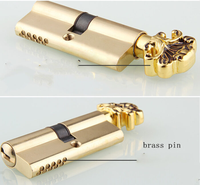 Wooden Door Lock Handle Lock Room Door Lock European Luxury Style Villa Lock - Image 4