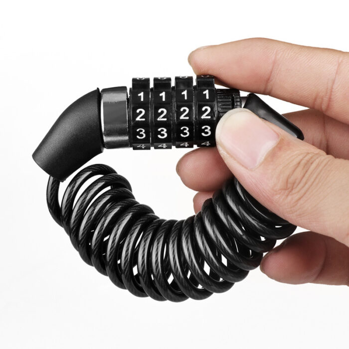 Bicycle Lock Mountain Bike Motorcycle Password Wire Rope Lock - Image 5