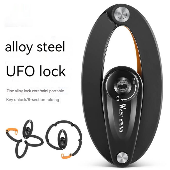 Anti-theft Key Mountain Bike Electric Car Chain Lock Motorcycle Folding Lock - Image 2