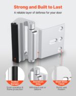 Door Reinforcement Lock Home Security Door Lock 2 Pack With 3 Inch Stop