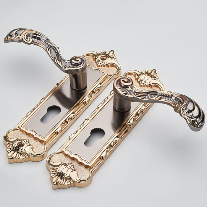 European Style Retro Aluminum Bedroom Door Lock - Image 4