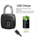 Fingerprint padlock smart lock anti-theft door lock outdoor door padlock luggage lock fingerprint padlock - Image 4