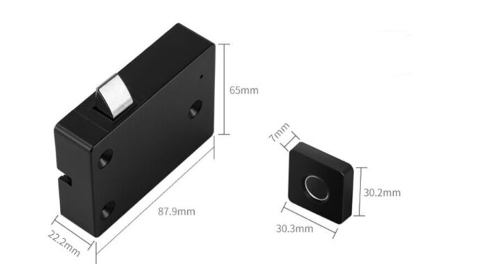 Intelligent Eletric Fingerprint Furniture Lock Cabinet Drawer Lock - Image 7