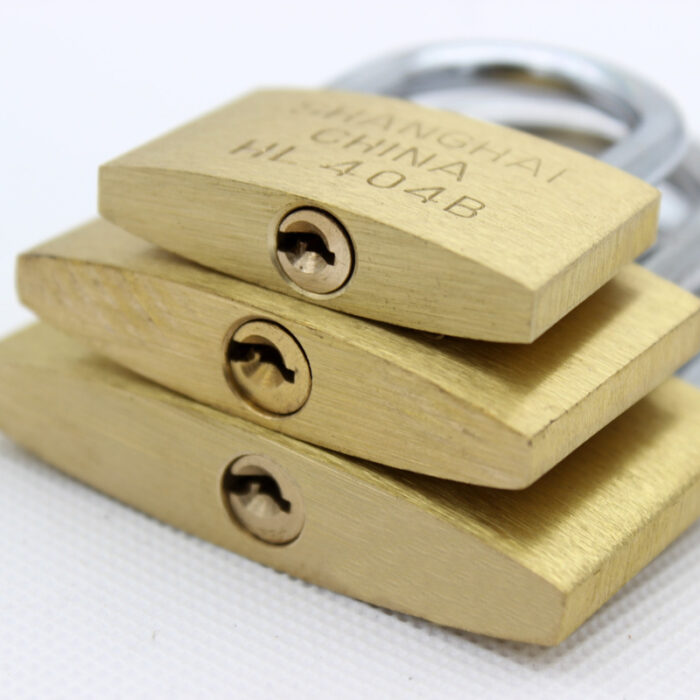Household Modern Minimalist Small Lock Earth Copper Padlock - Image 3