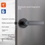 Punch-free Fingerprint Lock Household Wooden Door Smart Lock - Image 5