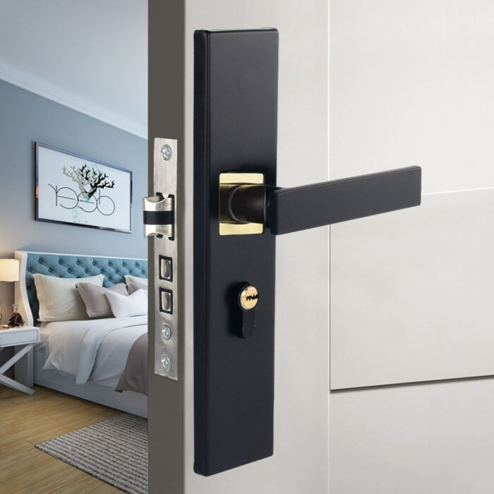 Household Indoor Split Magnetic Door Lock Handle - Image 8