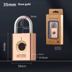 Electric Home Technology Intelligent Waterproof Fingerprint Padlock - Image 2
