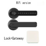 Graffiti Smart Spherical Door Handle Lock Wooden Door Fingerprint Password Lock - Image 10