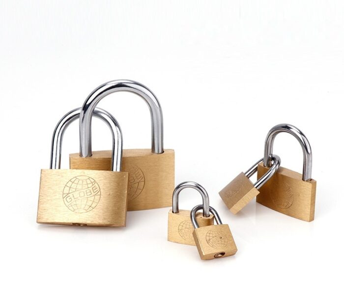 Household Modern Minimalist Small Lock Earth Copper Padlock - Image 7