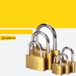 Household Modern Minimalist Small Lock Earth Copper Padlock - Image 4