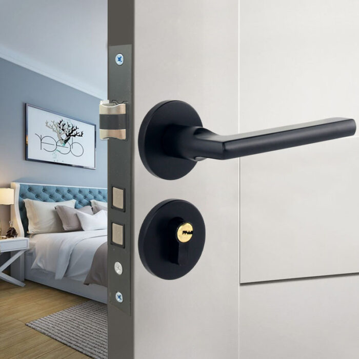 Household Indoor Split Magnetic Door Lock Handle - Image 10