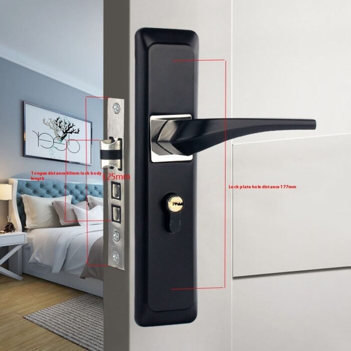 Household Indoor Split Magnetic Door Lock Handle - Image 6
