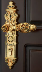 Wooden Door Lock Handle Lock Room Door Lock European Luxury Style Villa Lock - Image 6