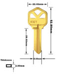 Copper Color Of Key Blank - Image 2