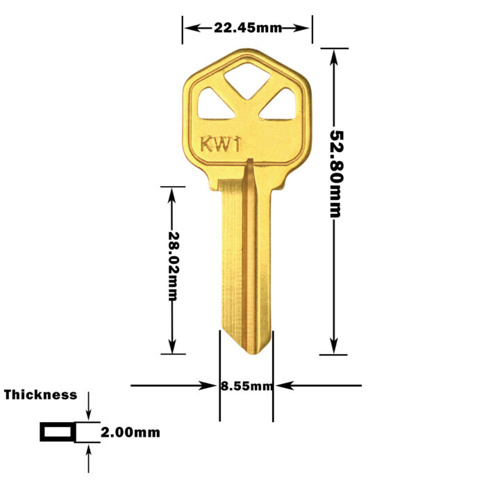 Copper Color Of Key Blank - Image 2