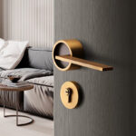 Bedroom Door Lock Magnetic Mute Simple