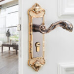 European Style Retro Aluminum Bedroom Door Lock - Image 5