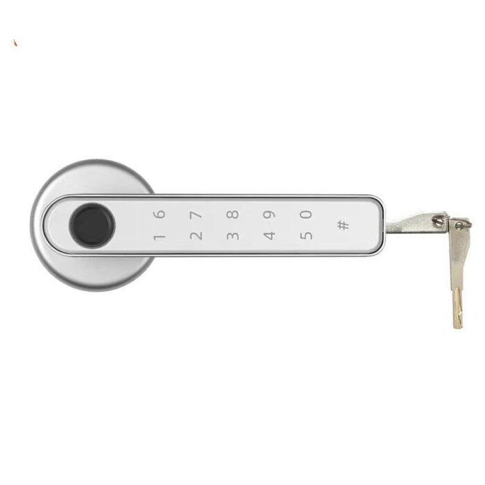 Glass Room Door Indoor Wooden Door Fingerprint Lock Bluetooth Lock - Image 4
