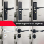 Household Indoor Split Magnetic Door Lock Handle - Image 2