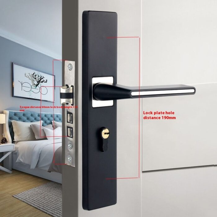 Household Indoor Split Magnetic Door Lock Handle - Image 9