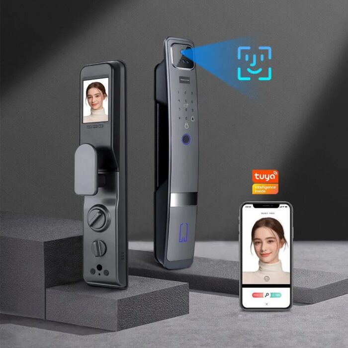 Face Recognition Anti-theft Fingerprint Password Smart Door Lock - Image 1
