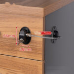 Anti-pinch Hand Cabinet Door Lock For Children's Drawer - Image 2